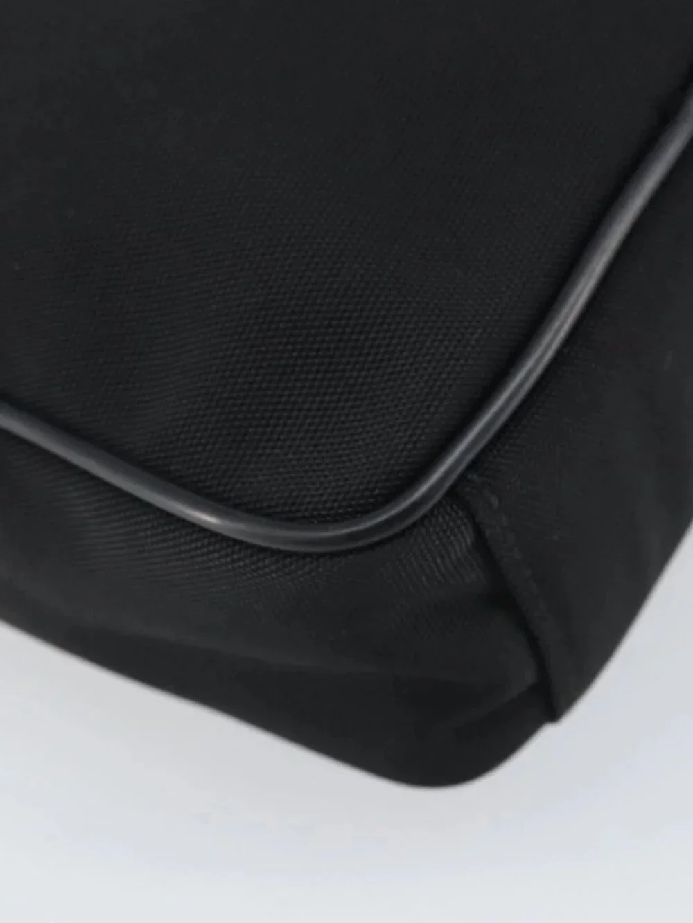 GUCCI Shoulder Bag Nylon Black Silver 018 1619 Auth 170116